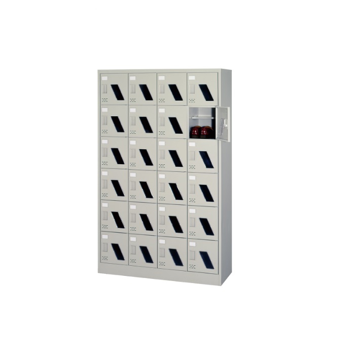 【新品】ALPS 24人用シューズロッカー SC-24WM W1050×D380×H1700 ニューグレー