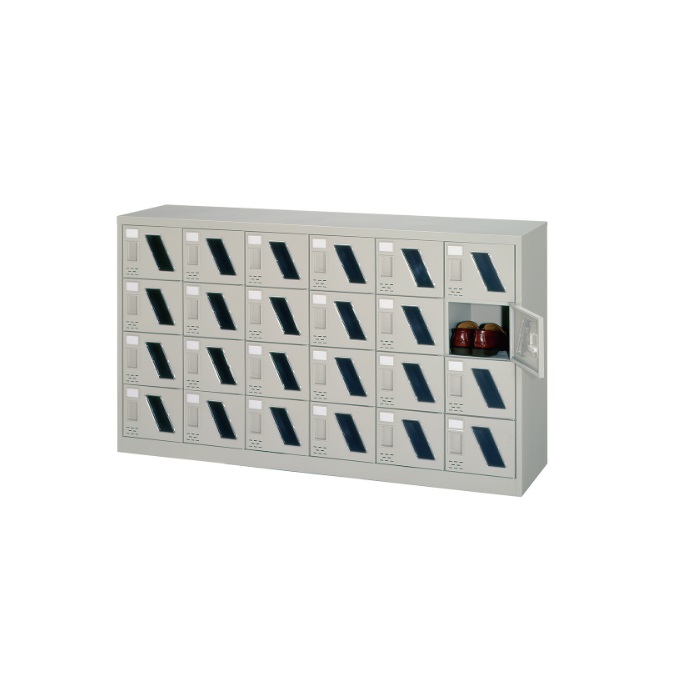 【新品】ALPS 24人用シューズロッカー SC-24M W1552×D380×H880 ニューグレー