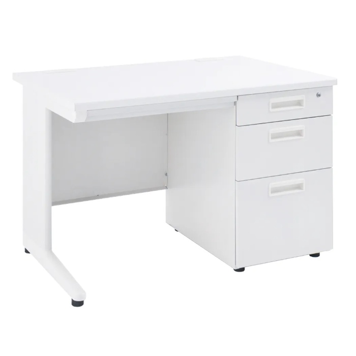 【新品】片袖デスク W1000×D700×H700 ホワイト/ニューグレー/ナチュラル ※送料無料