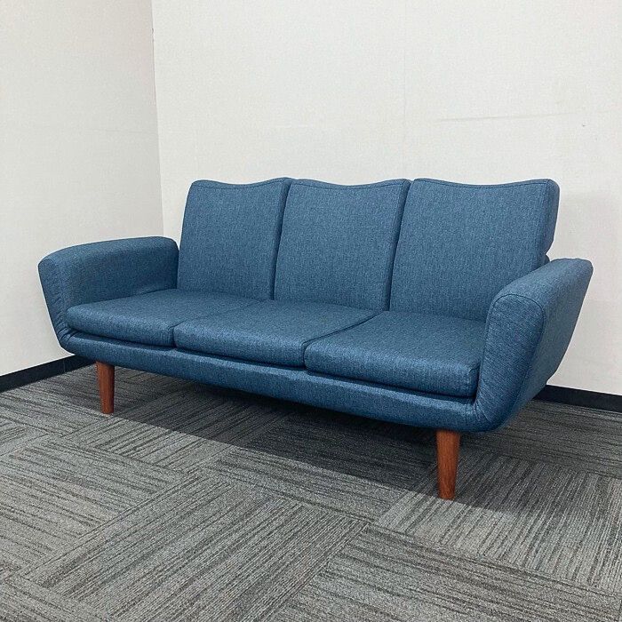 セルタン 3人掛けソファ W1500×D680×H680（SH280） タスクネイビー 中古 ⑳