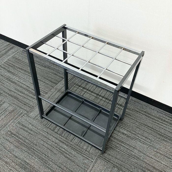 コクヨ 傘立て［15人用］ W435×D278×H500 シルバー/ブラック 中古 ⑳