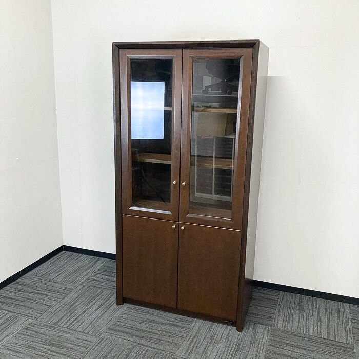オカムラ 役員書庫 D271FZ W363 W900×D450×H1800 ブラウン系 中古 ⑳