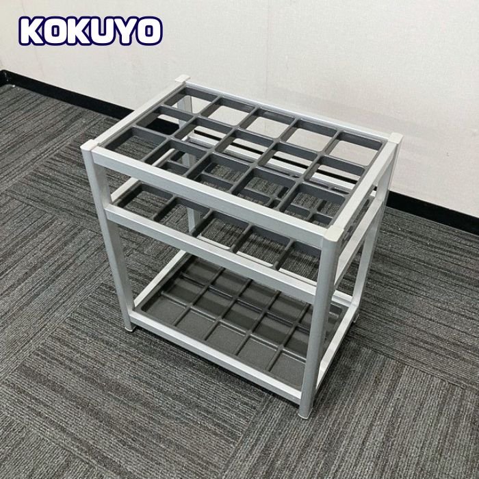 コクヨ 傘立て W450×D300×H500 シルバー 中古 ⑳