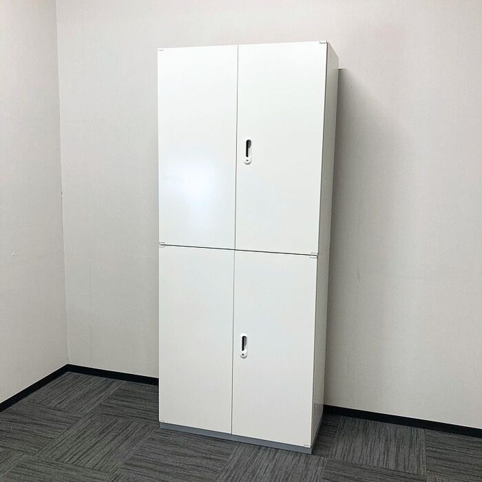 プラス L5シリーズ 両開き＋両開き書庫 L5-105A W4 W900×D450×H2150 ホワイト 2015年製 中古 ⑳