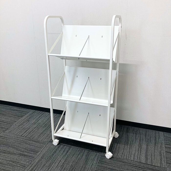 林製作所 スタンダードファイルラック YS-K18 W500×D350×H1070 ホワイト 中古