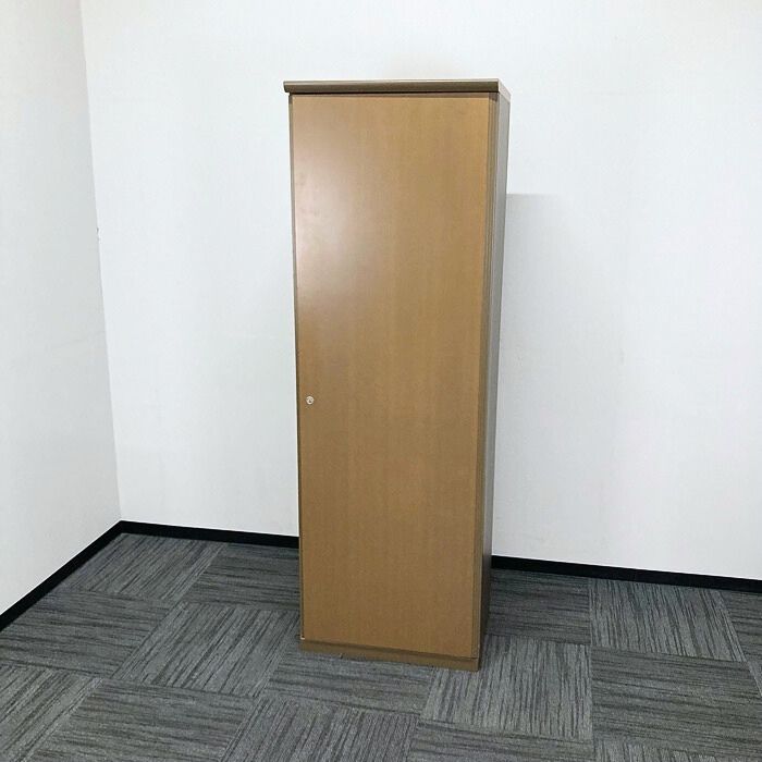 内田洋行 木製ワードローブ W600×D450×H1800 オーク色 中古 ⑳