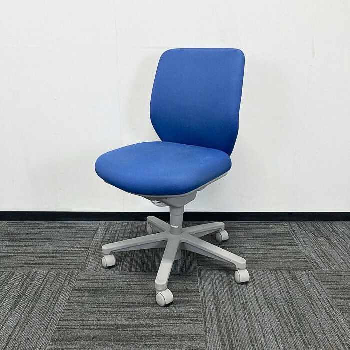 コクヨ セディスタチェアシリーズ オフィスチェア CRS-G420F3 ローバック 背座：モデレートブルー 2017～2018年製 中古
