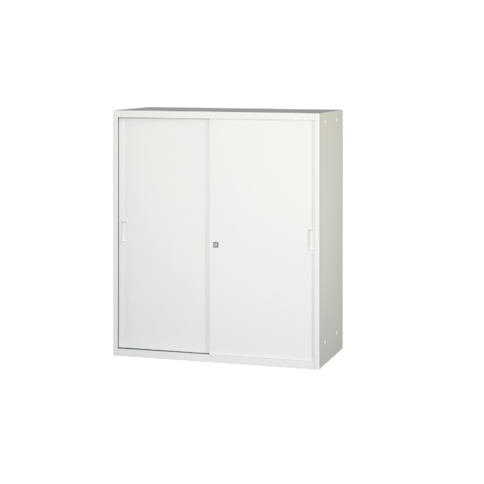 【新品】アルプススチール 壁面収納家具シリーズ 引違スチール戸 UASR-W11 W900×D450×H1050 ALPSホワイト ※ベース別売り