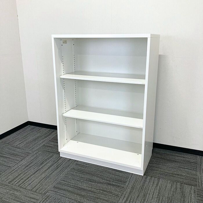IVY アッセスチール収納シリーズ オープン書庫 AS-K8105 W800×D400×H1110 ホワイト 2017年製 中古