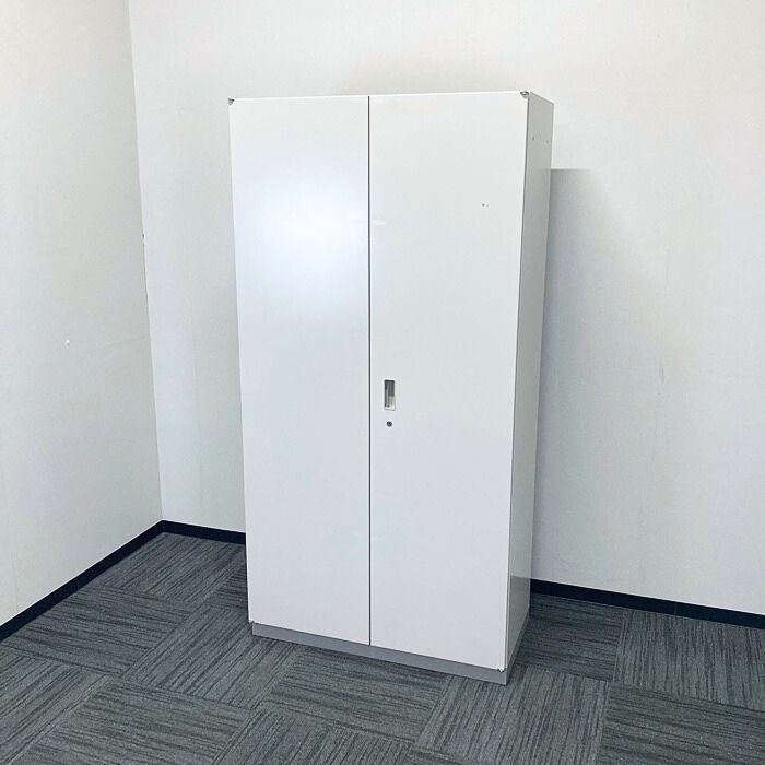 イトーキ シンラインキャビネットシリーズ 両開き書庫 HTM-1089HS-WE W900×D450×H1790 WE色 中古